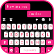 Pink Black Chat Keyboard Theme