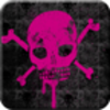 Pink Skull Go Launcher Theme