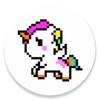 Pixel Unicorn: Color By Number