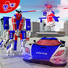 Police Robot Helicopter Transf