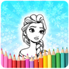 Princess Paint Coloring Book.