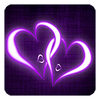 Purple Hearts Live Wallpaper