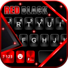 Red Black Metal 2 Keyboard Background