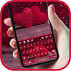 Red Love Hearts Keyboard Backg