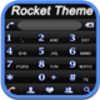 RocketDial Theme Neon Black