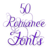 Romance Fonts 50