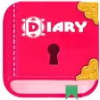 Secret diary with lock