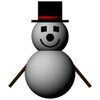 Skiing Snowman