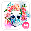 Skull Flowers Theme +HOME