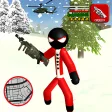 Stickman santa claus rope hero