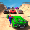 Superhero Mega Ramp GT Racing Stunts