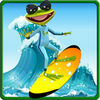 Surfer Frog