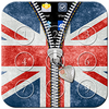 UK Flag Passcode Zipper Lock