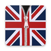 UK flag Zipper