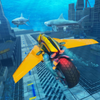 Underwater Racing Motorbike Flying Stunts