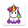 Unicorn Art Pixel - Color By N