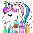 Unicorn Coloring Book Glitter