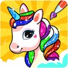 Unicorn Coloring Girl Games