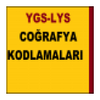 YGS-LYS COĞRAFYA KODLAMALARI