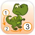 Dinosaurs - Connect the Dots and Add Colors - Free