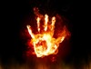 Fire Hands Screensaver