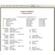 League Scheduler
